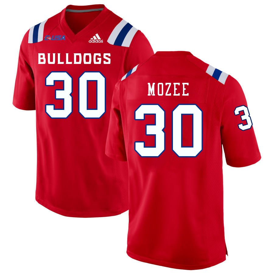 Men-Youth #30 Devontae Mozee Louisiana Tech Bulldogs 2023 College Football Jerseys Stitched-Red